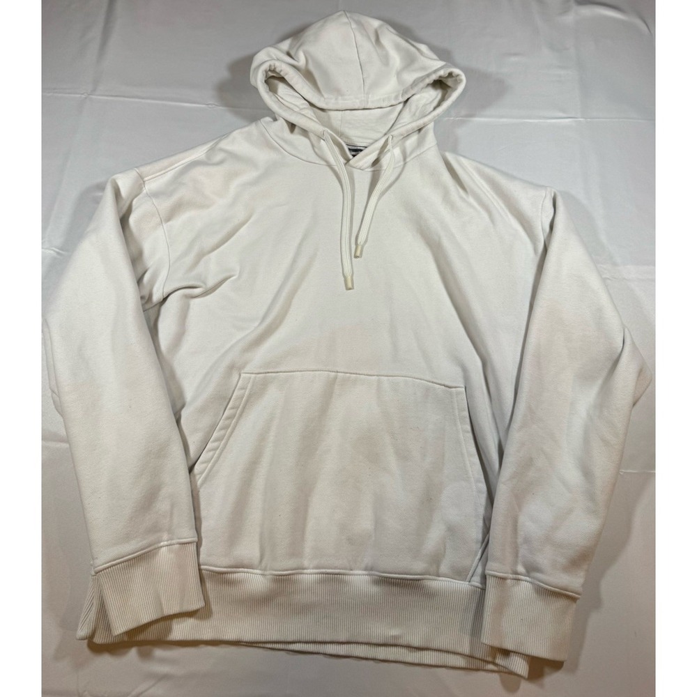 Denim & flowers NWT unisex Ivory Pullover Hoodie medium MSRP$68